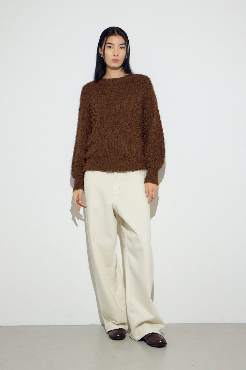 AZUL DENIM カラーワイドデニム IVOY 25inch