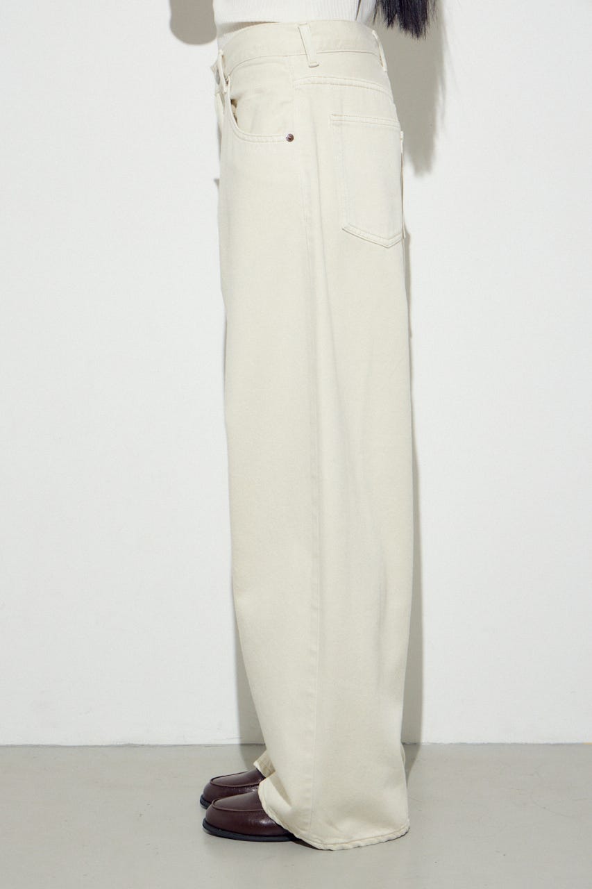 AZUL DENIM カラーワイドデニム IVOY 25inch