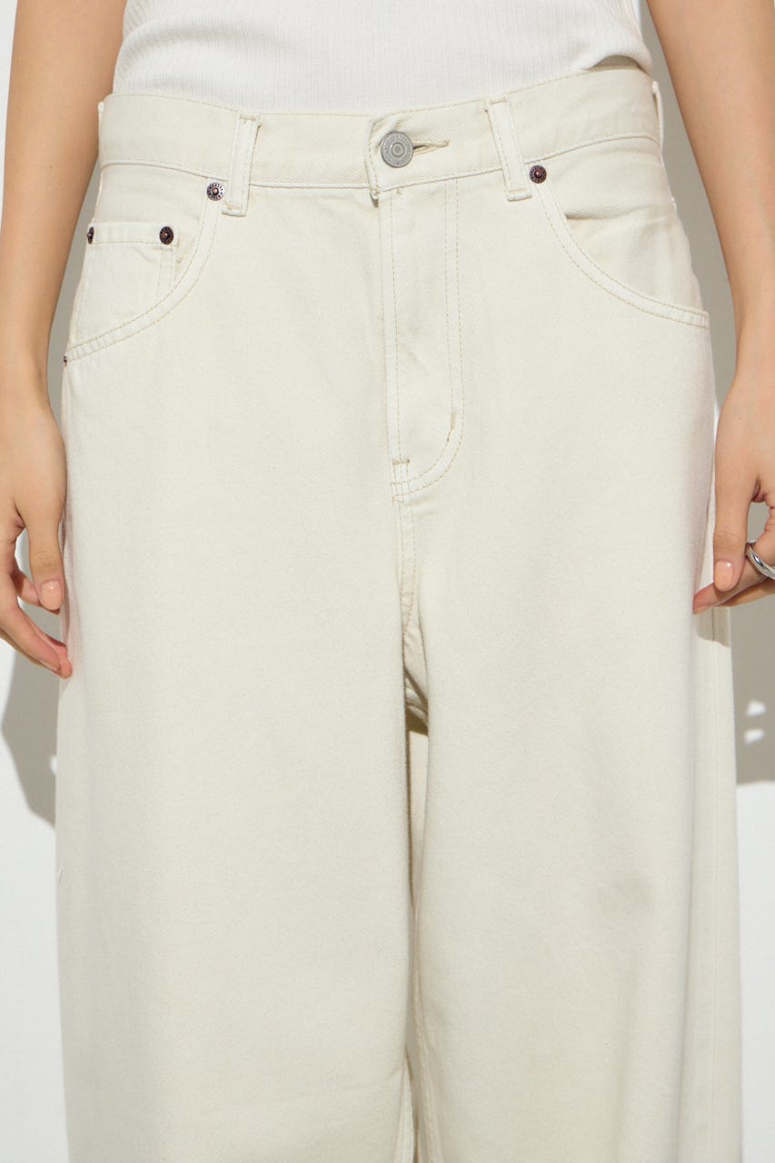 AZUL DENIM カラーワイドデニム IVOY 25inch