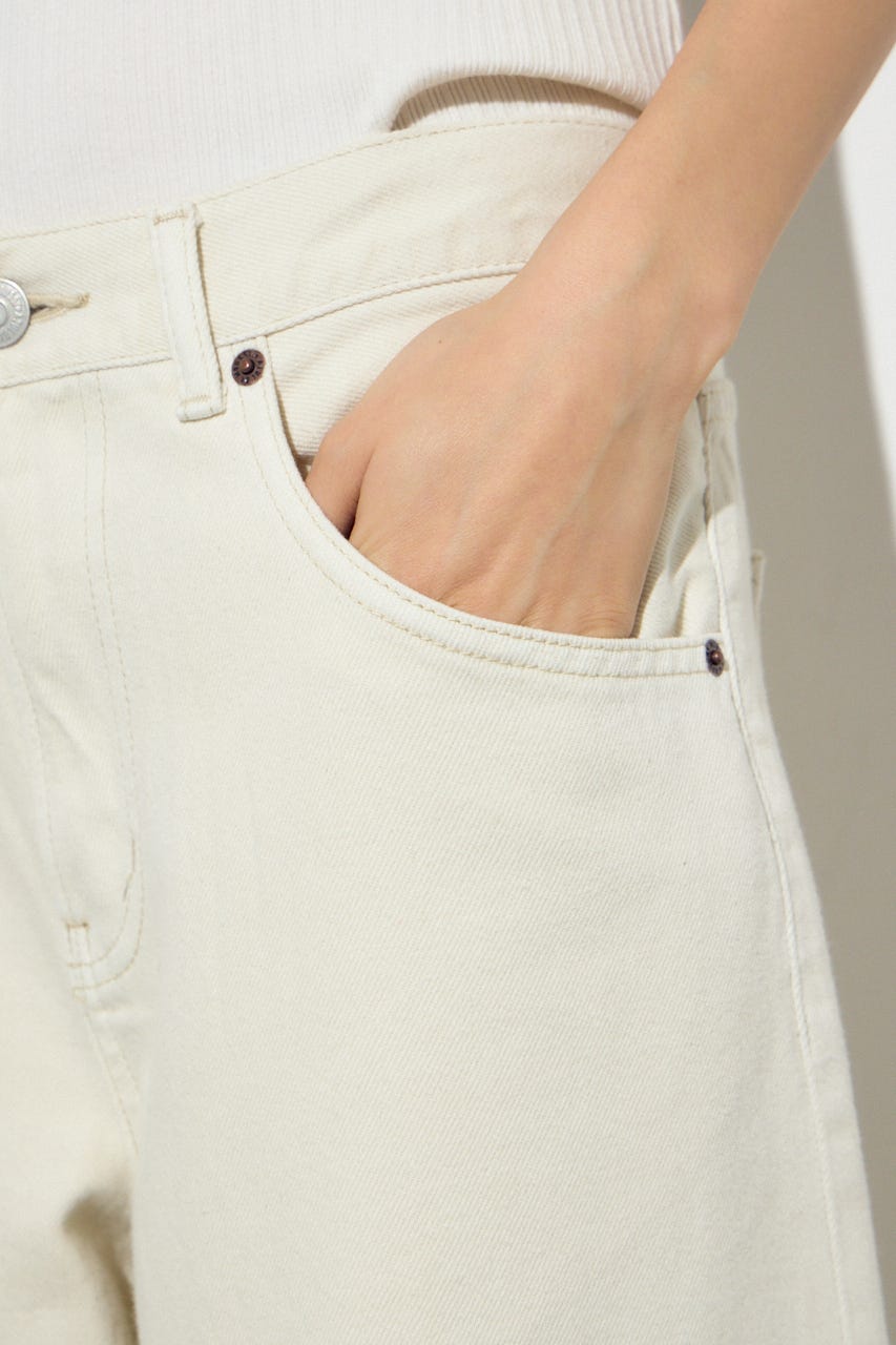 AZUL DENIM カラーワイドデニム IVOY 25inch