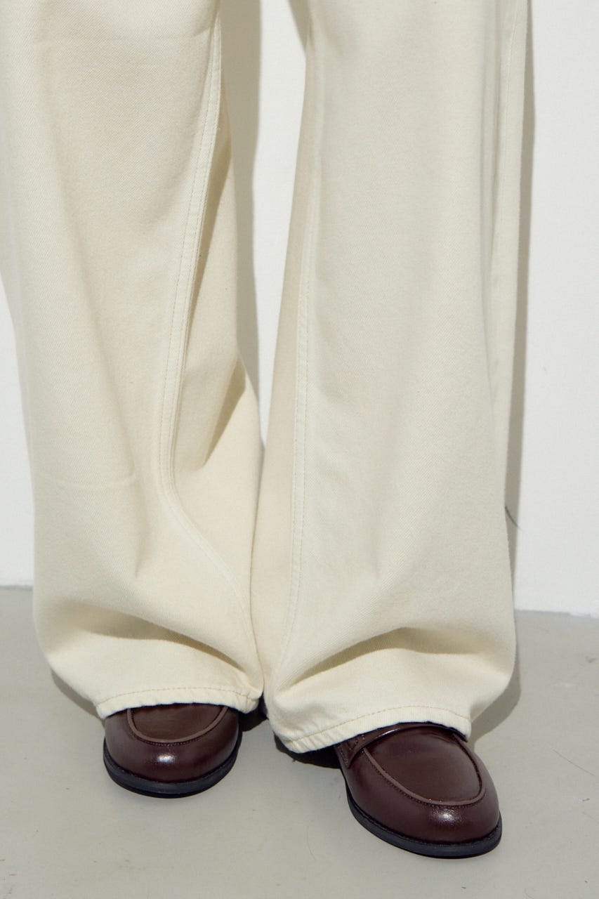 AZUL DENIM カラーワイドデニム IVOY 25inch