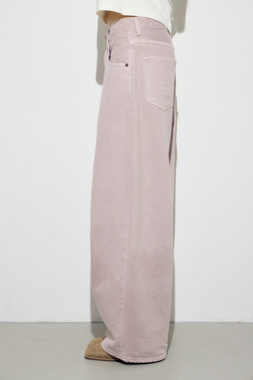 AZUL DENIM カラーワイドデニム PNK 25inch