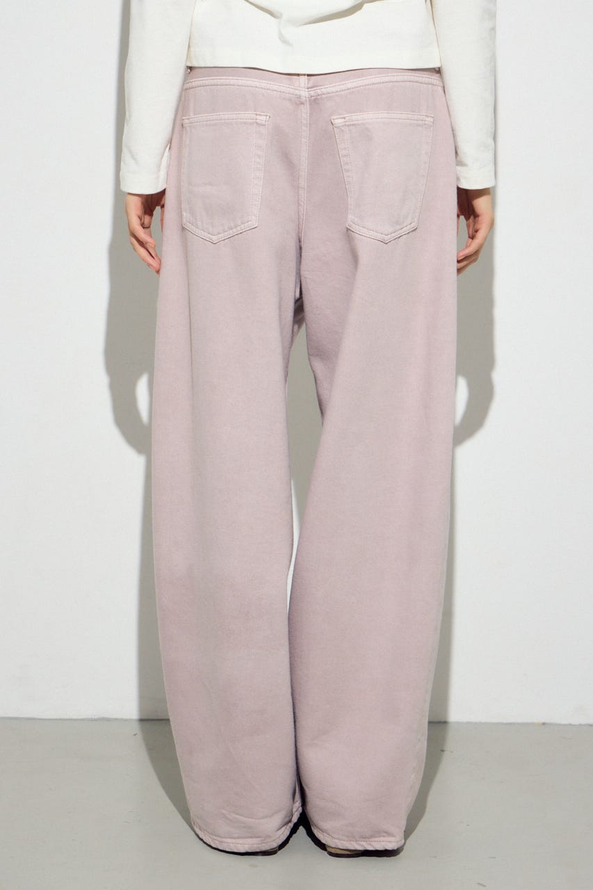 AZUL DENIM カラーワイドデニム PNK 25inch