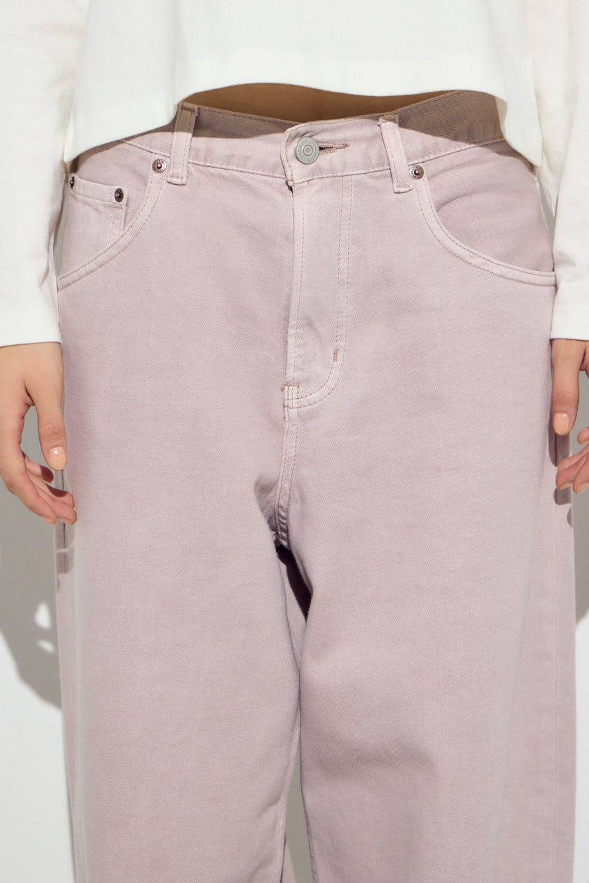 AZUL DENIM カラーワイドデニム PNK 25inch