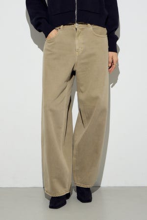 AZUL DENIM カラーワイドデニム