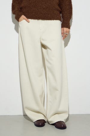 AZUL DENIM カラーワイドデニム