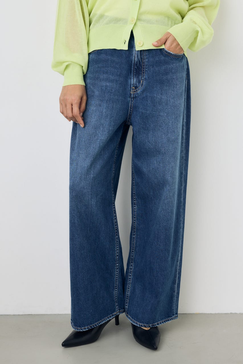 AZUL DENIM リラックスワイドデニム BLU 27inch