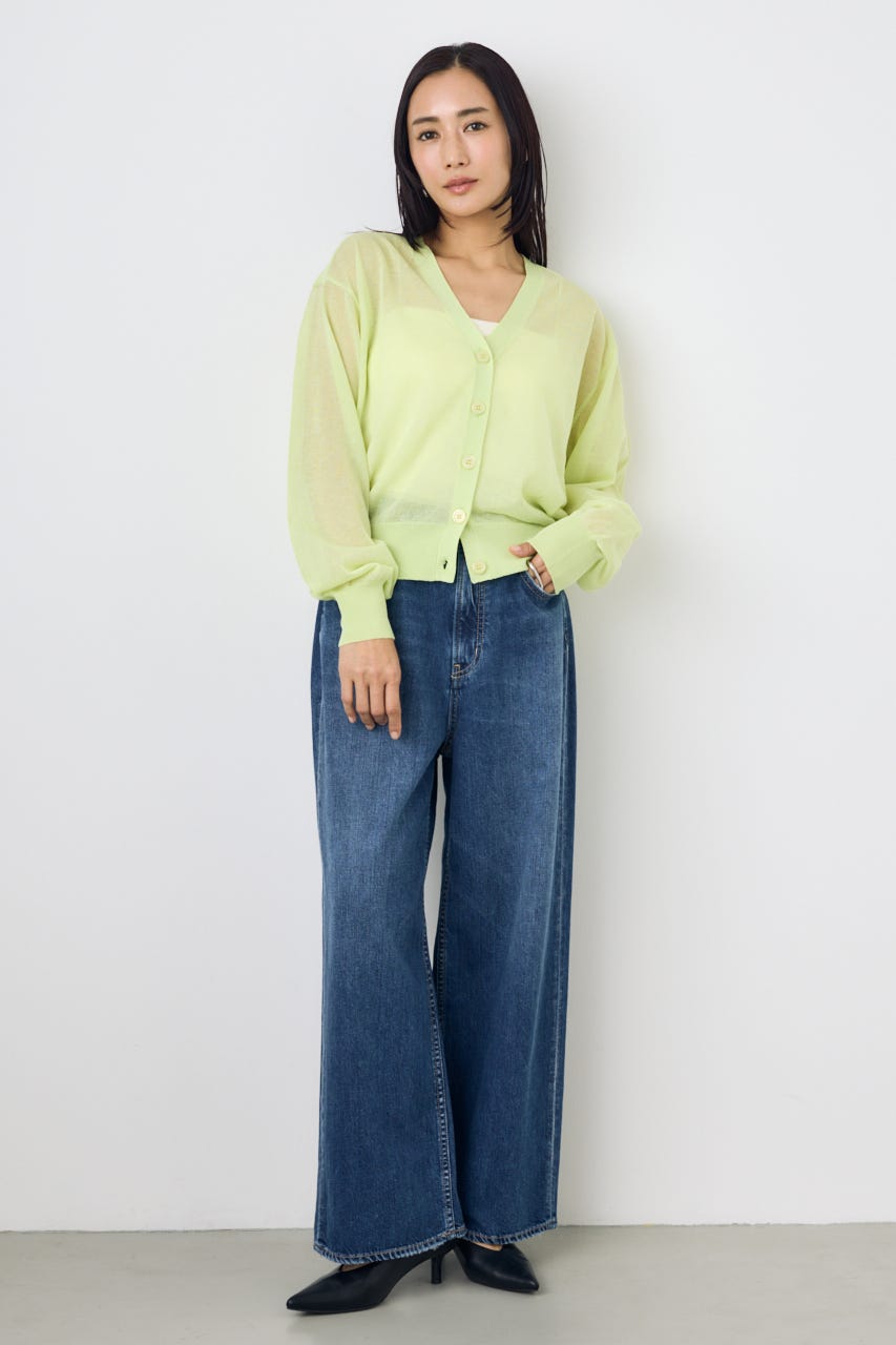 AZUL DENIM リラックスワイドデニム BLU 27inch