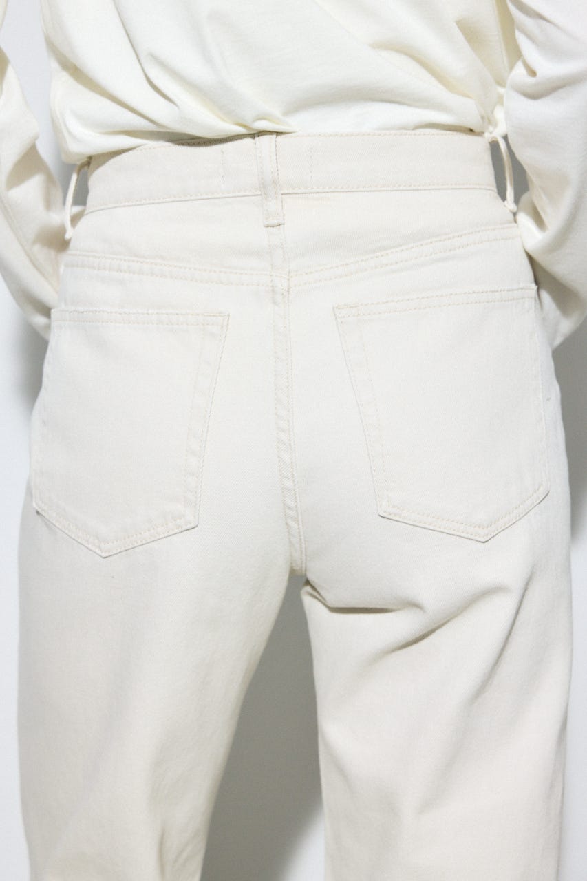 AZUL DENIM ストレートデニム ロング丈 IVOY 25inch