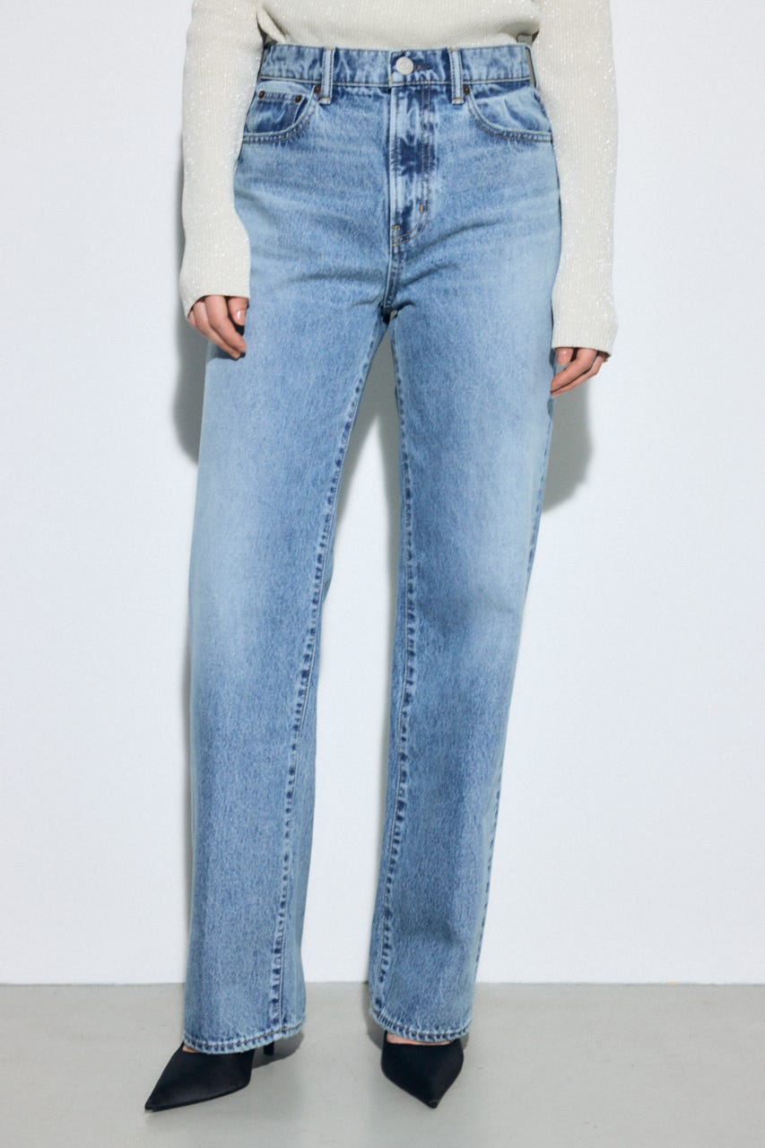 AZUL DENIM ストレートデニム ロング丈 L/BLU 24inch