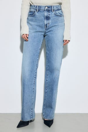 AZUL DENIM ストレートデニム ロング丈