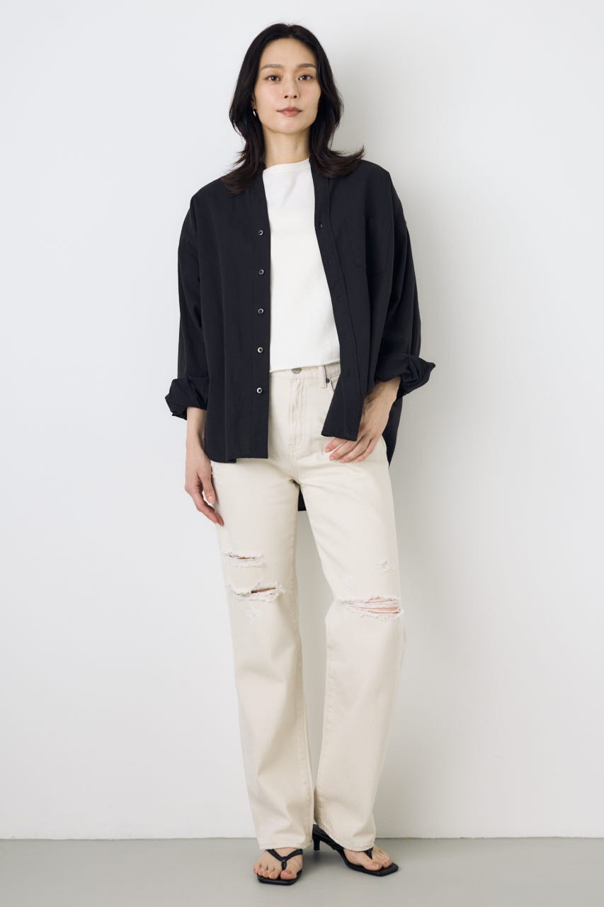 AZUL DENIM ダメージストレートデニム IVOY 27inch