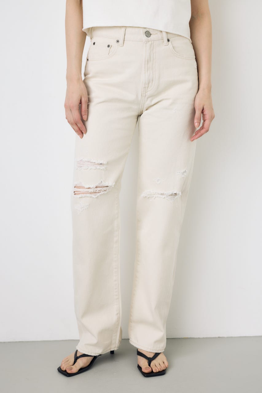 AZUL DENIM ダメージストレートデニム IVOY 27inch