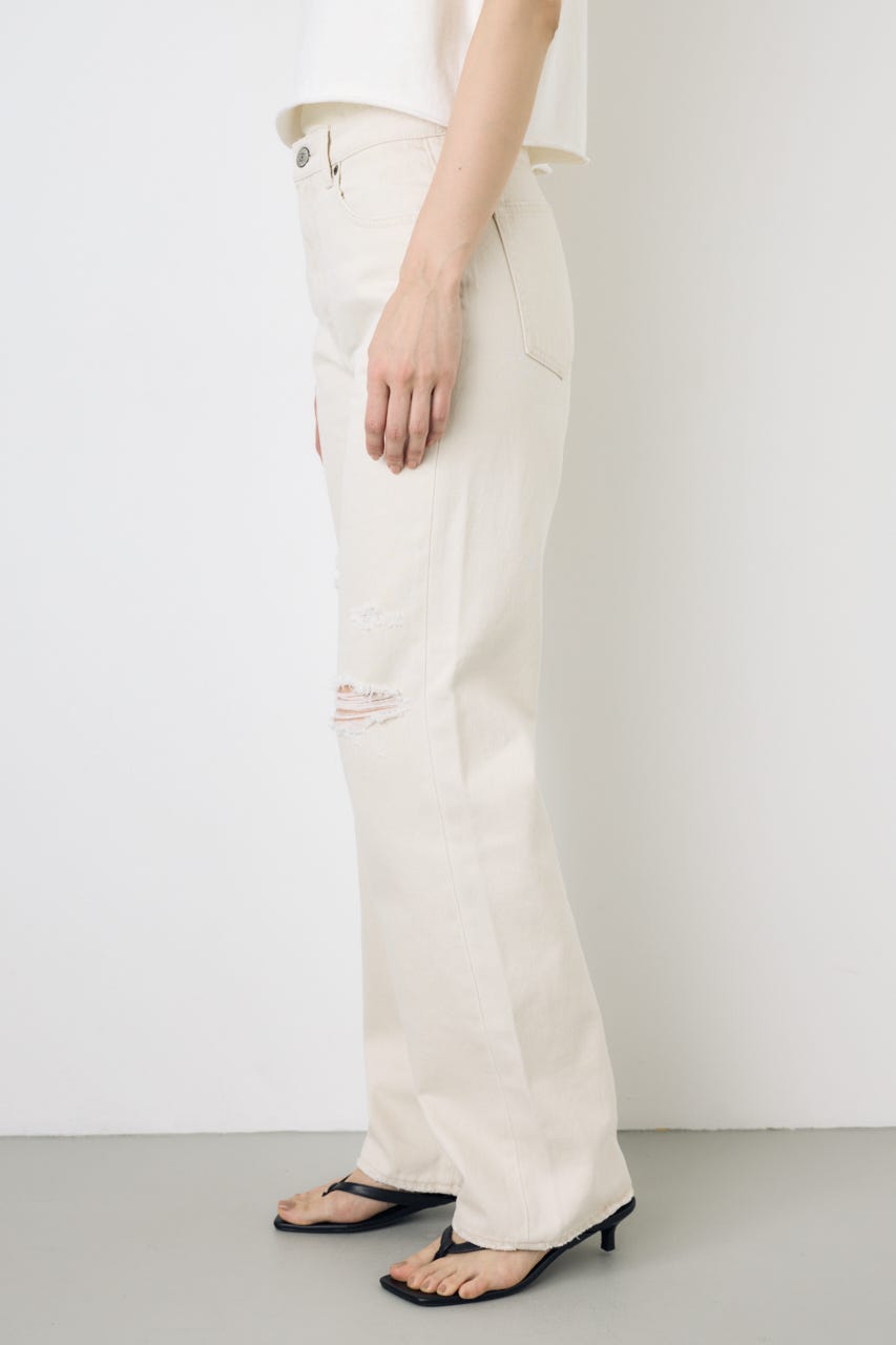 AZUL DENIM ダメージストレートデニム IVOY 27inch