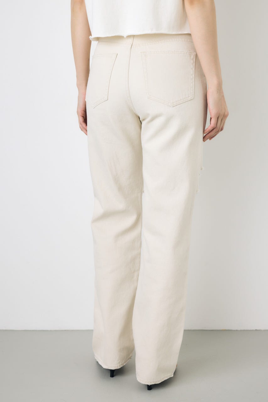 AZUL DENIM ダメージストレートデニム IVOY 27inch