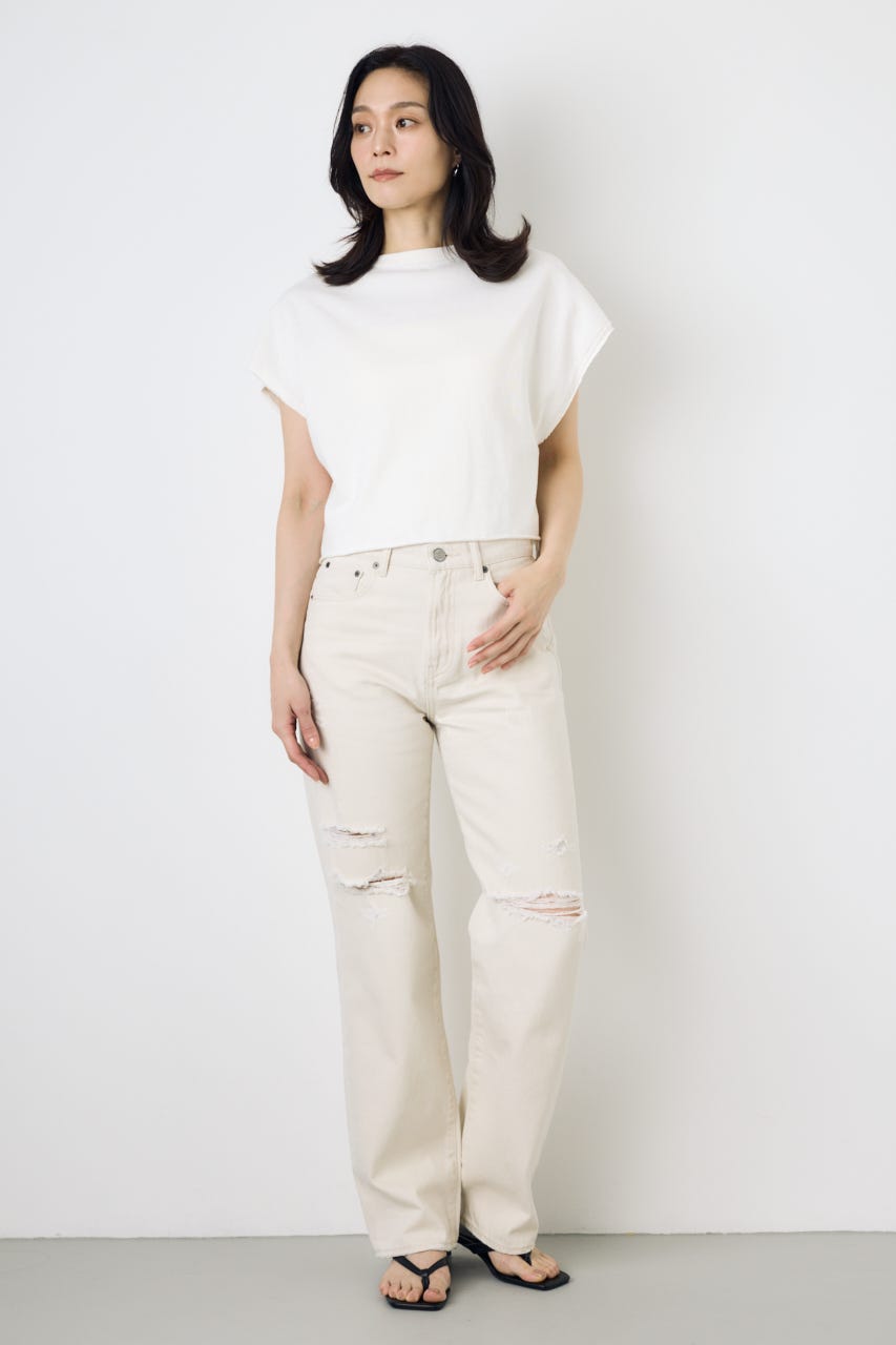 AZUL DENIM ダメージストレートデニム IVOY 27inch