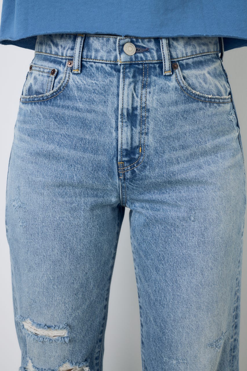 AZUL DENIM ダメージストレートデニム L/BLU 27inch