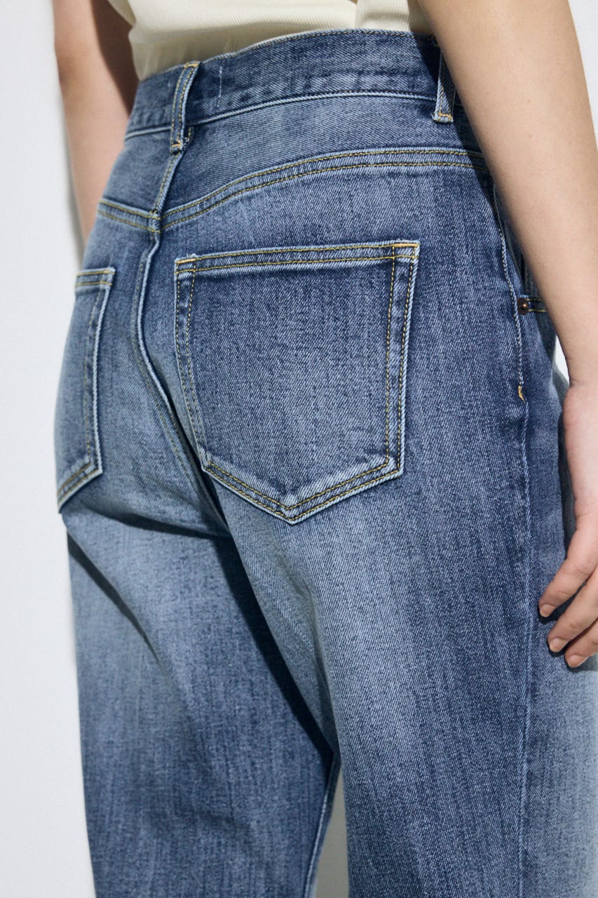 AZUL DENIM センタープレスフレアデニム BLU 25inch