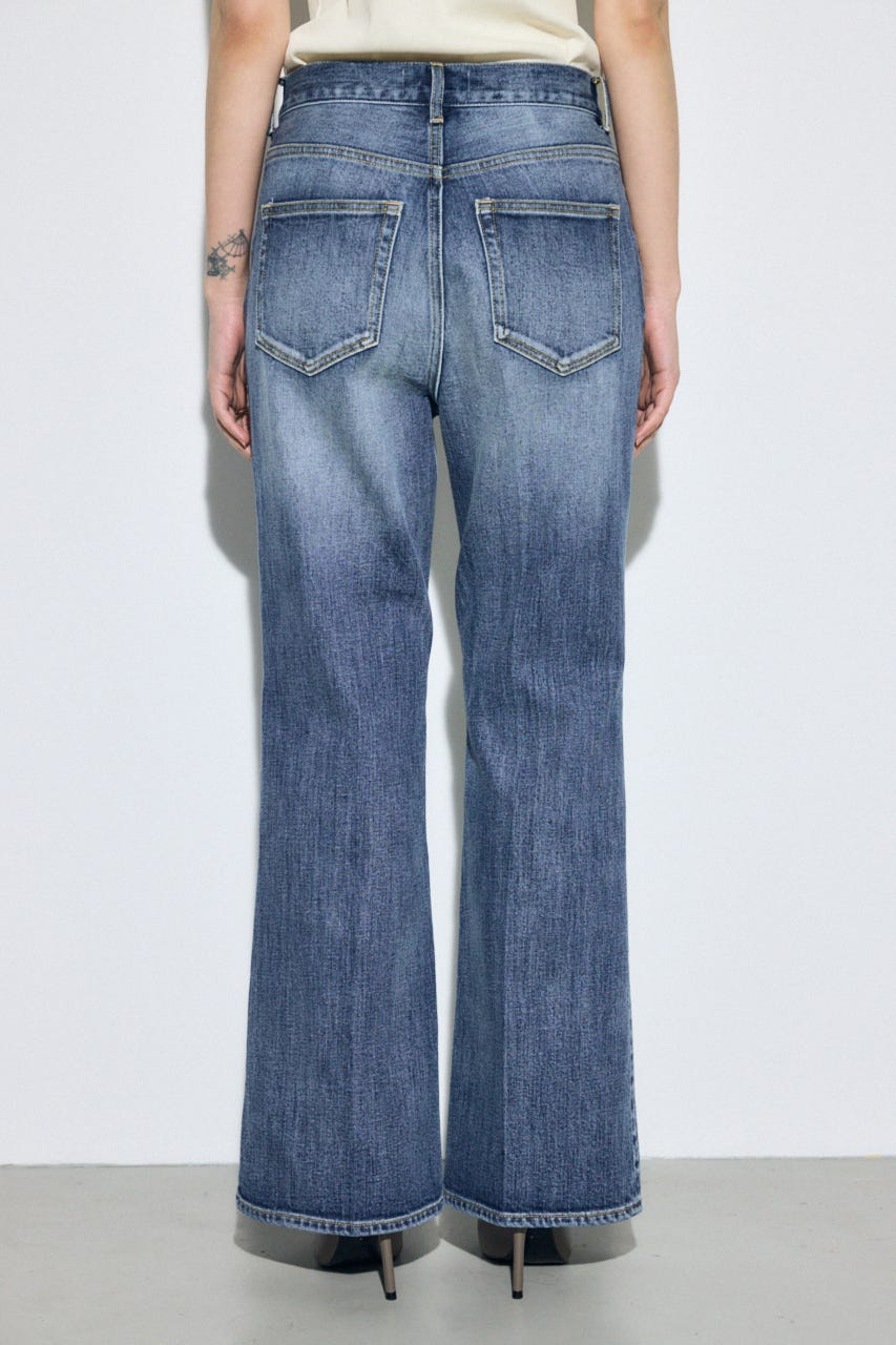 AZUL DENIM センタープレスフレアデニム BLU 25inch