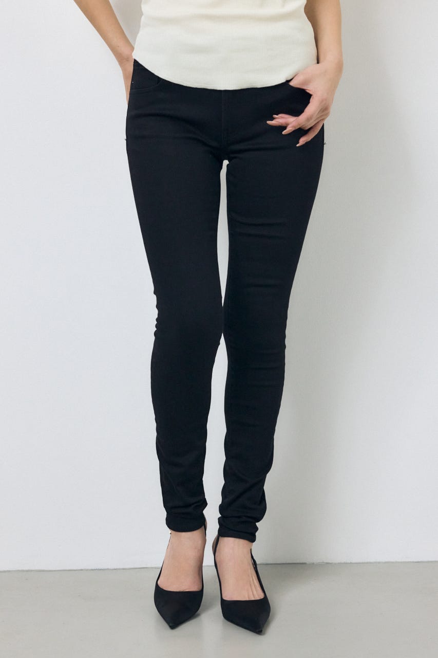 AZUL DENIM カラースキニーパンツ BLK 25inch