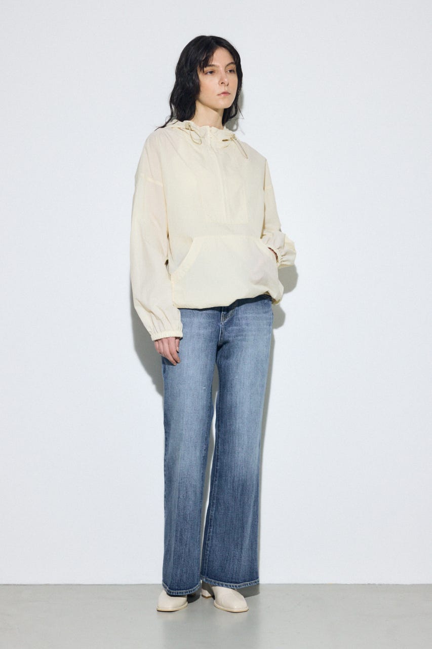 AZUL DENIM センタープレスフレアデニム ロング丈 BLU 27inch