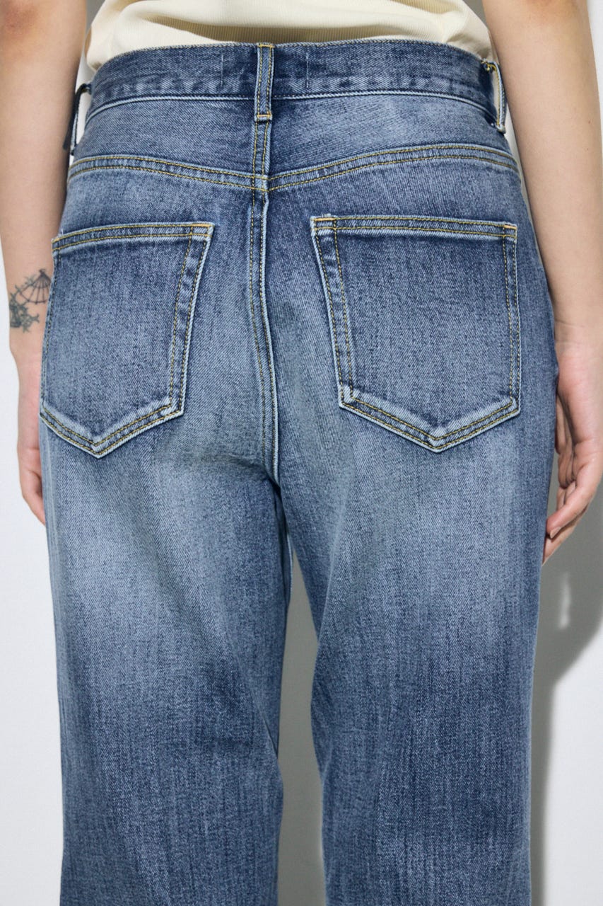 AZUL DENIM センタープレスフレアデニム ロング丈 BLU 27inch