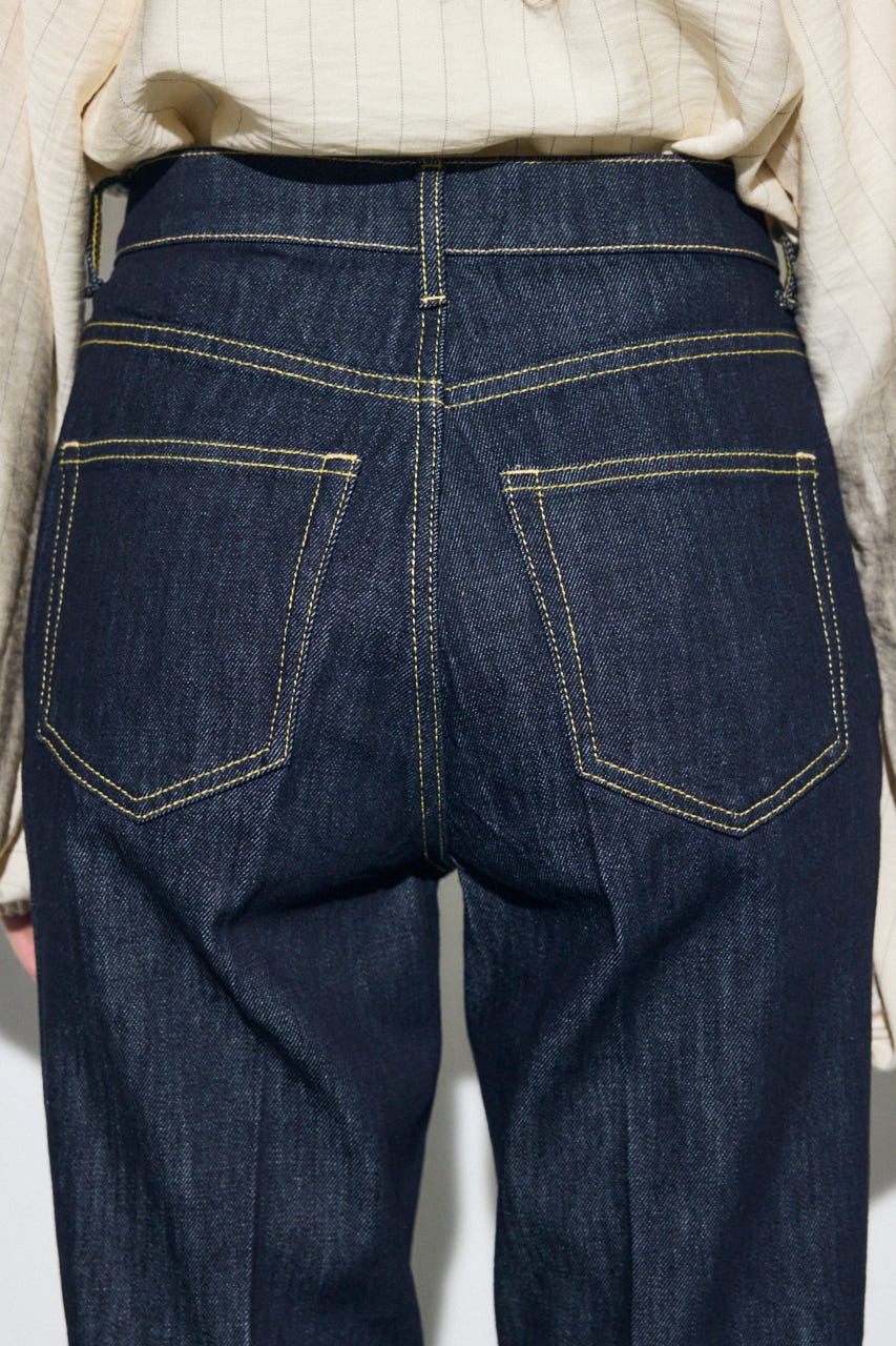 AZUL DENIM センタープレスフレアデニム ショート丈 One Wash 25inch