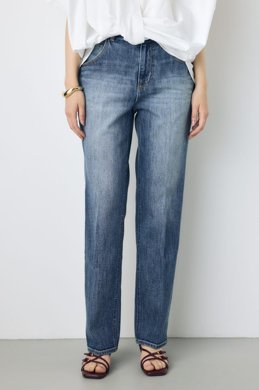 AZUL DENIM センタープレスストレートデニム BLU 25inch