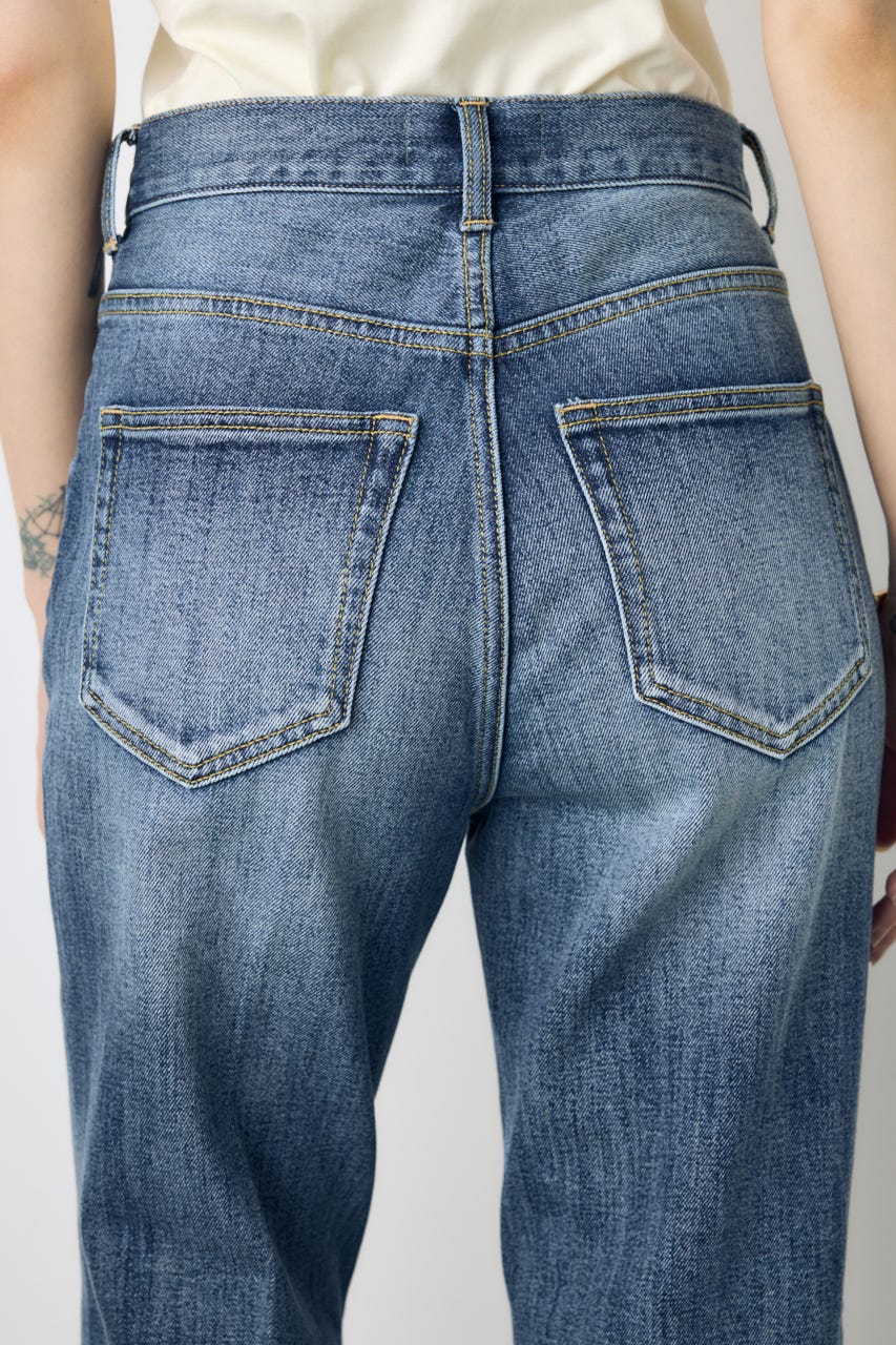 AZUL DENIM センタープレスストレートデニム BLU 25inch