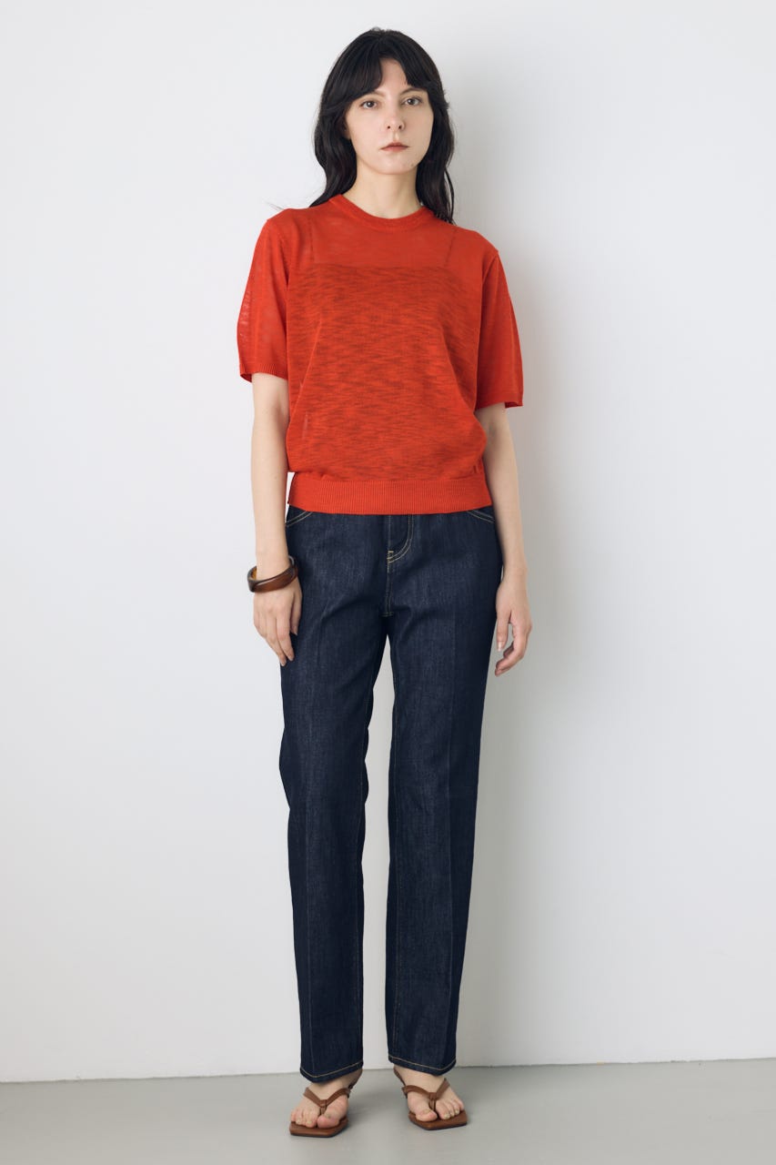 AZUL DENIM センタープレスストレートデニム One Wash 27inch