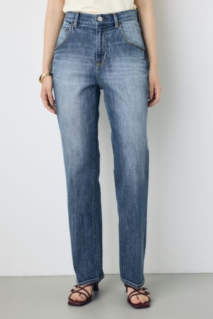 AZUL DENIM センタープレスストレートデニム