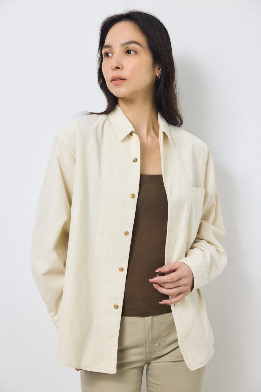 コーデュロイリラックスポケットシャツ IVOY FREE