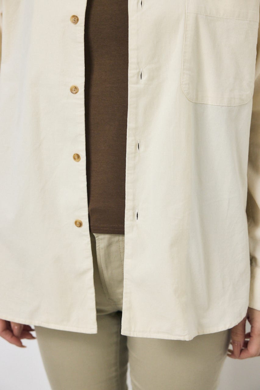 コーデュロイリラックスポケットシャツ IVOY FREE