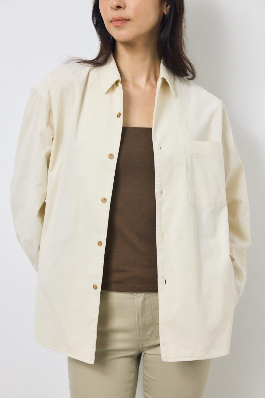 コーデュロイリラックスポケットシャツ IVOY FREE