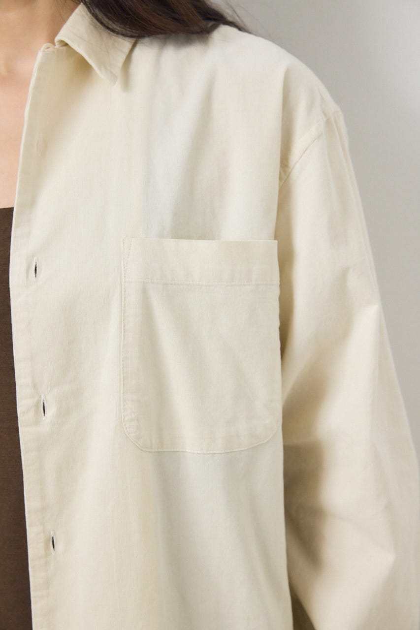 コーデュロイリラックスポケットシャツ IVOY FREE