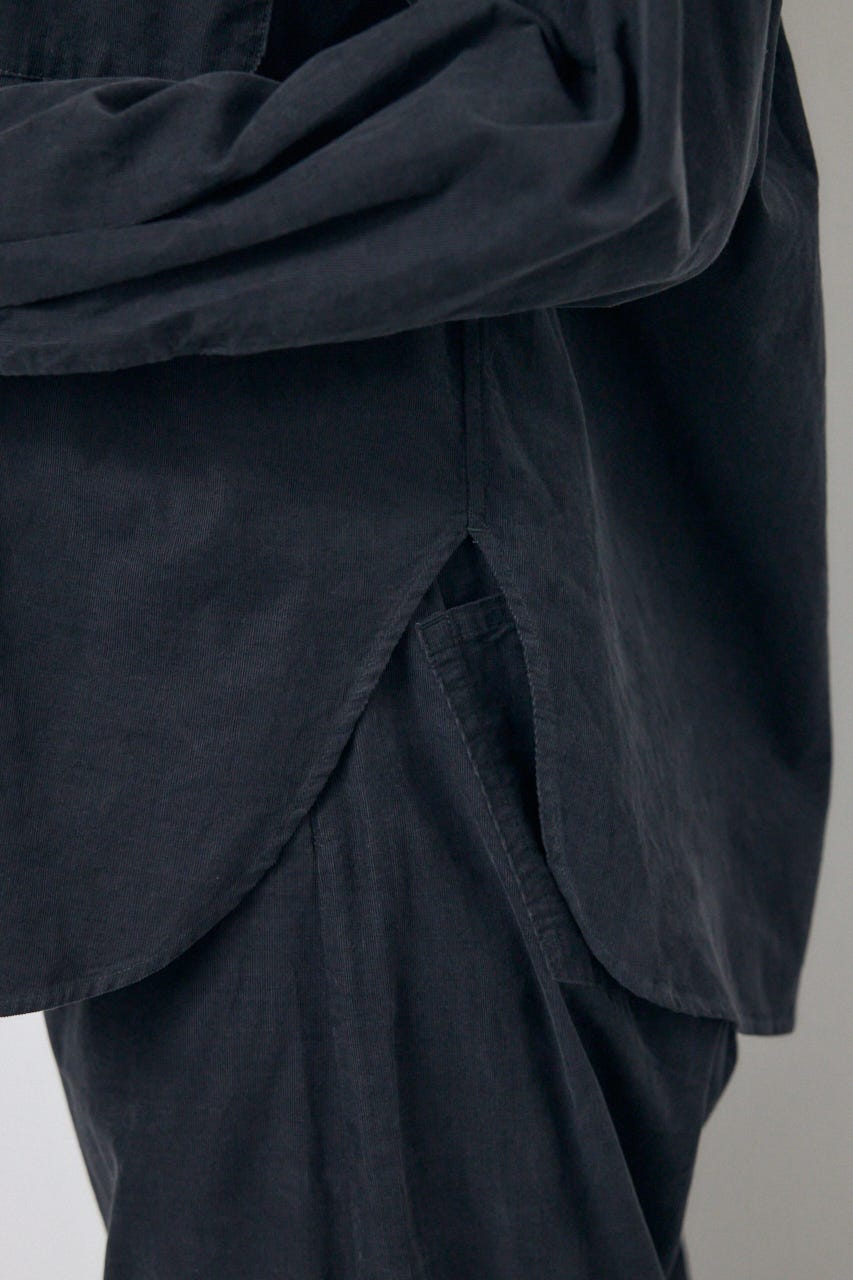 コーデュロイリラックスポケットシャツ L/BLK FREE