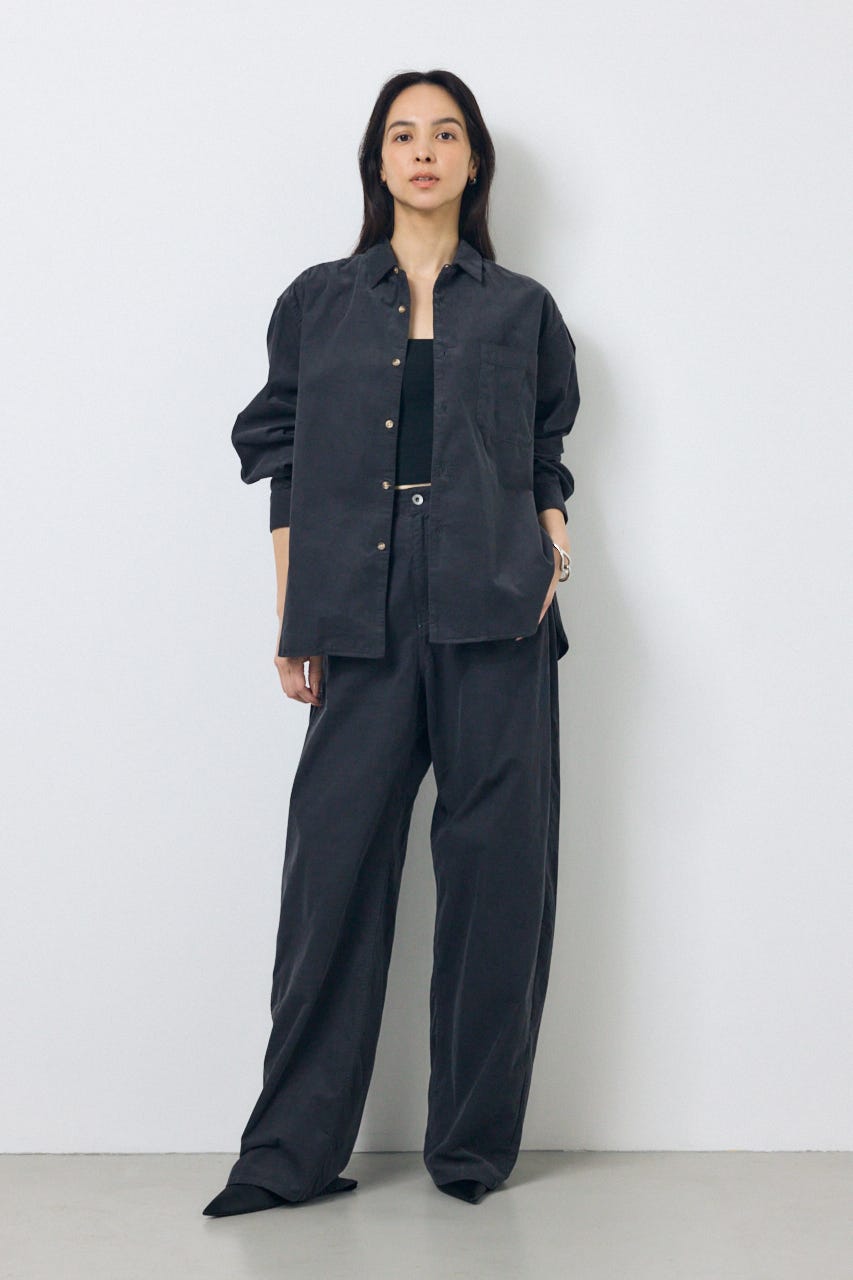 コーデュロイリラックスポケットシャツ L/BLK FREE