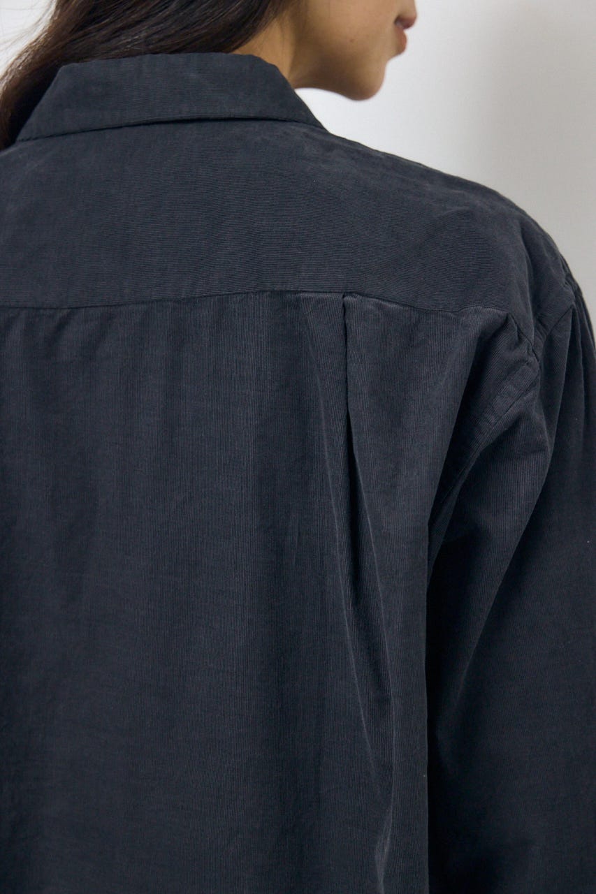 コーデュロイリラックスポケットシャツ L/BLK FREE