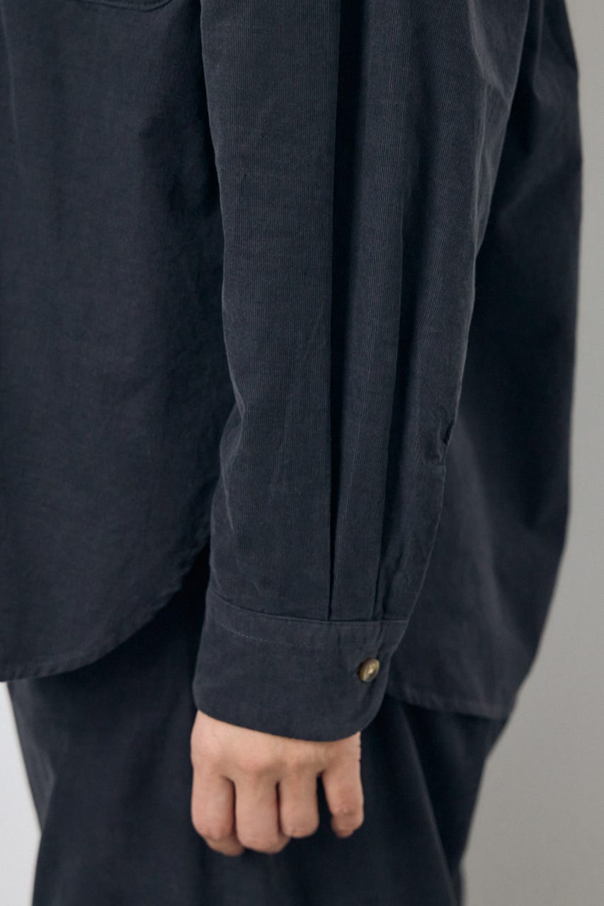 コーデュロイリラックスポケットシャツ L/BLK FREE