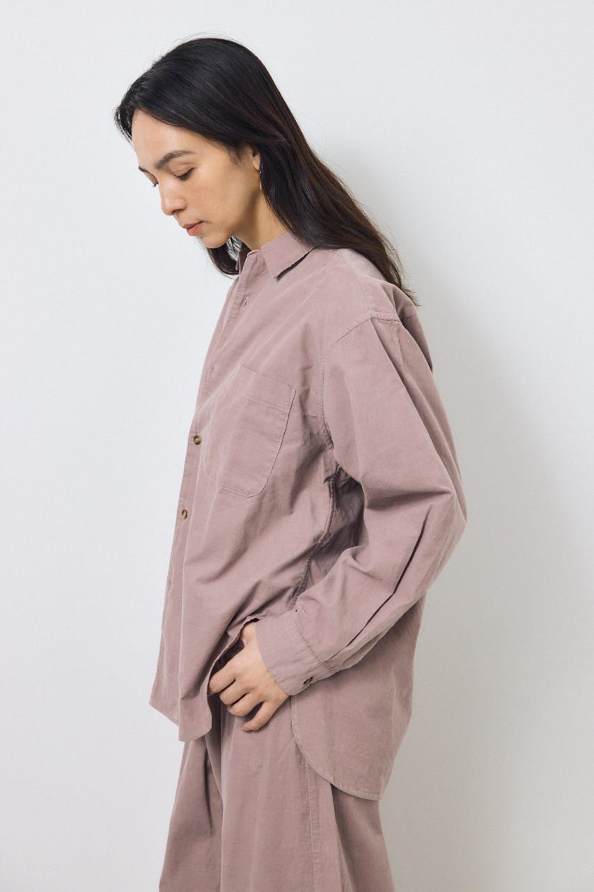コーデュロイリラックスポケットシャツ L/PNK FREE
