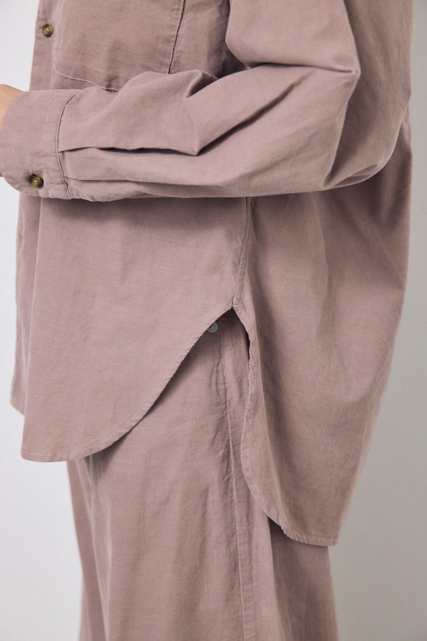 コーデュロイリラックスポケットシャツ L/PNK FREE