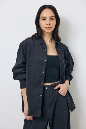 コーデュロイリラックスポケットシャツ