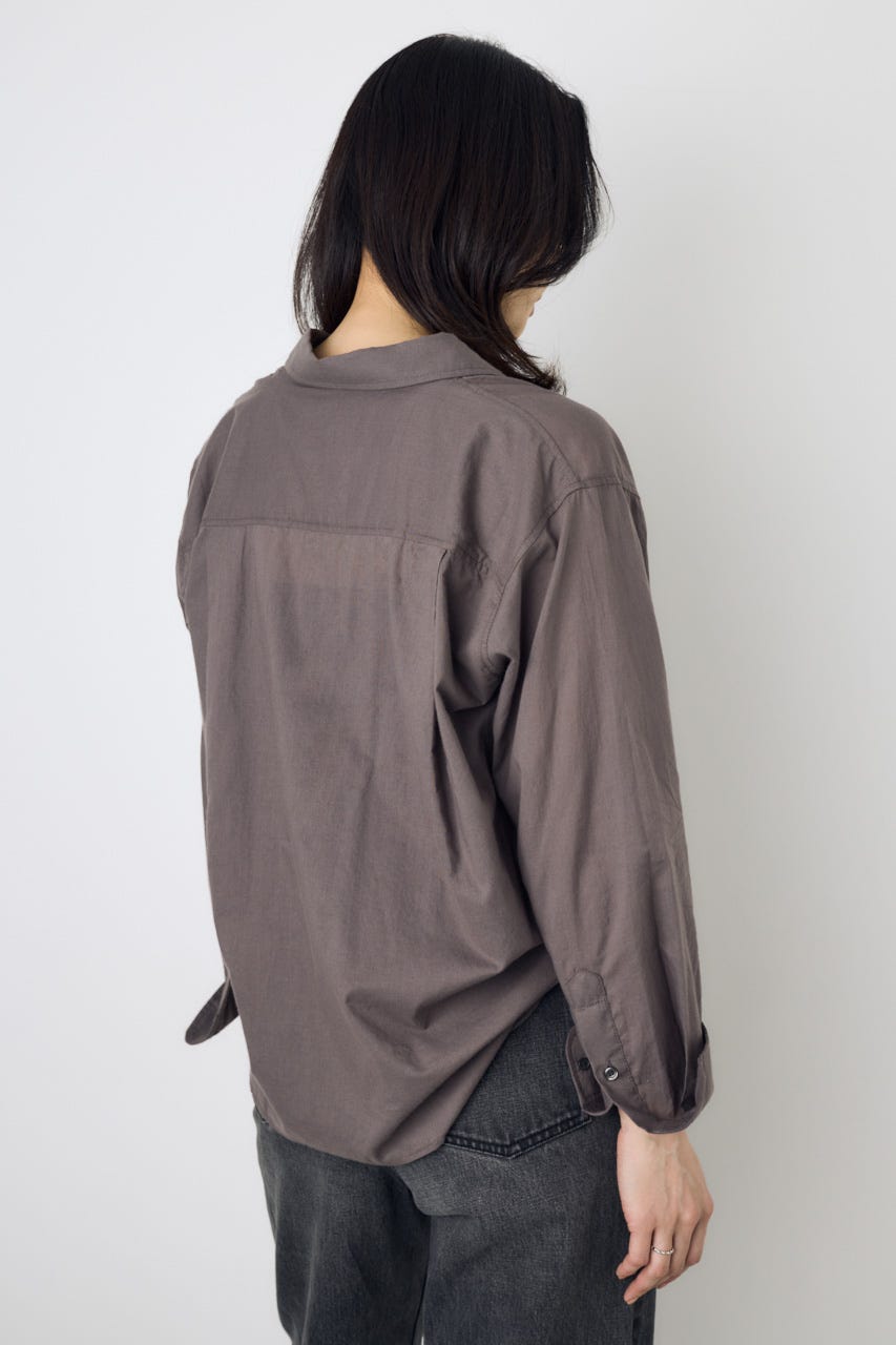 ベーシックコットンシアーシャツ C.GRY S