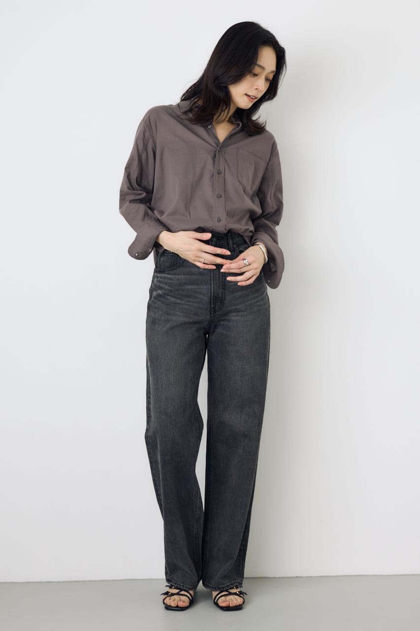 ベーシックコットンシアーシャツ C.GRY S