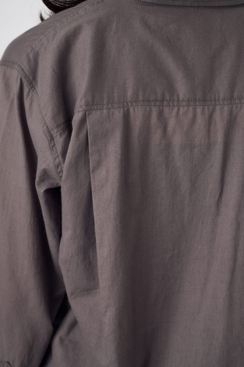 ベーシックコットンシアーシャツ C.GRY S