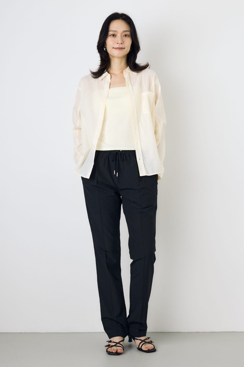 ベーシックコットンシアーシャツ IVOY S