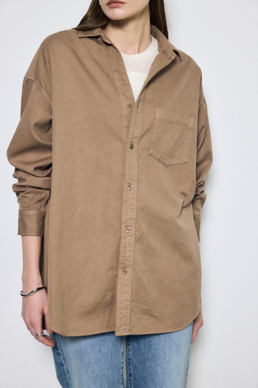 【SS先行アイテム】アーバンリラックスコットンシャツ BEG M