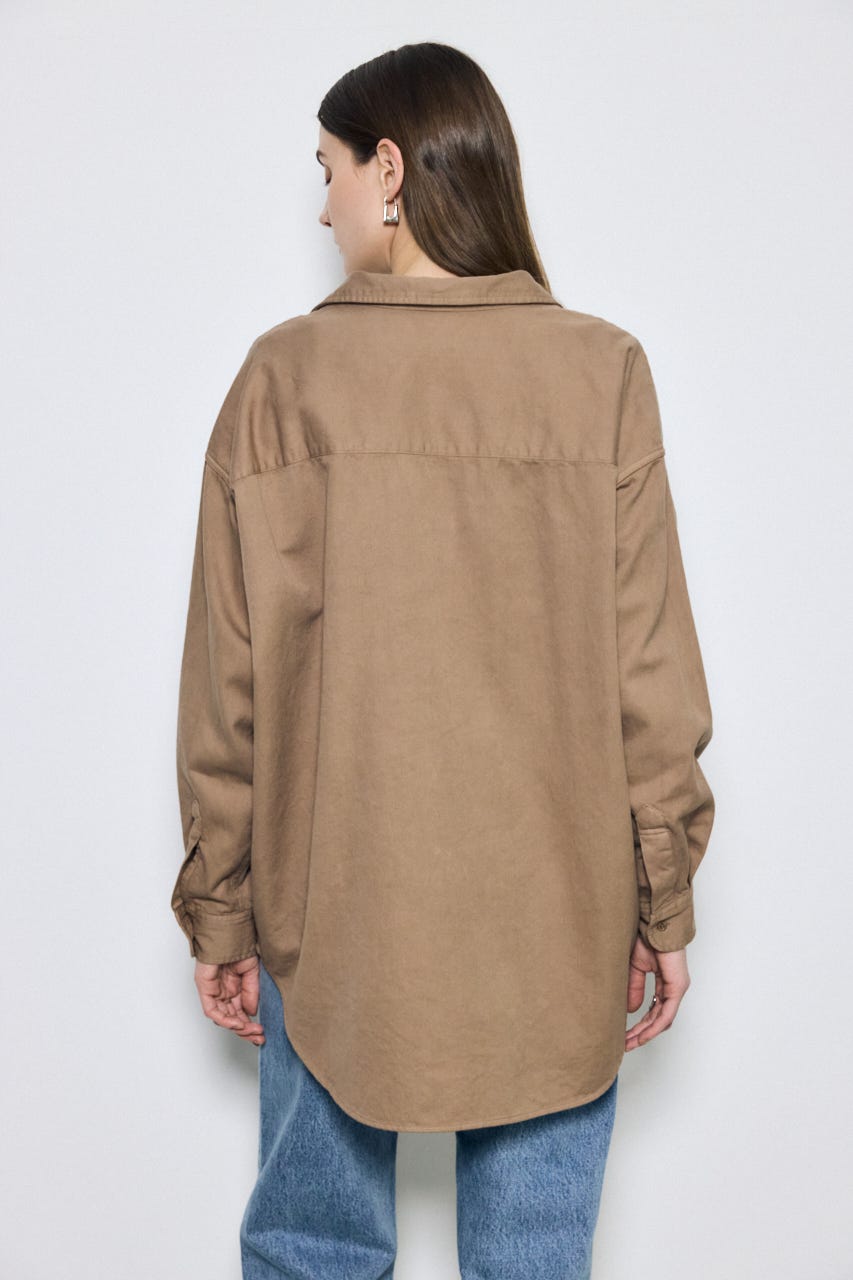 【SS先行アイテム】アーバンリラックスコットンシャツ BEG M