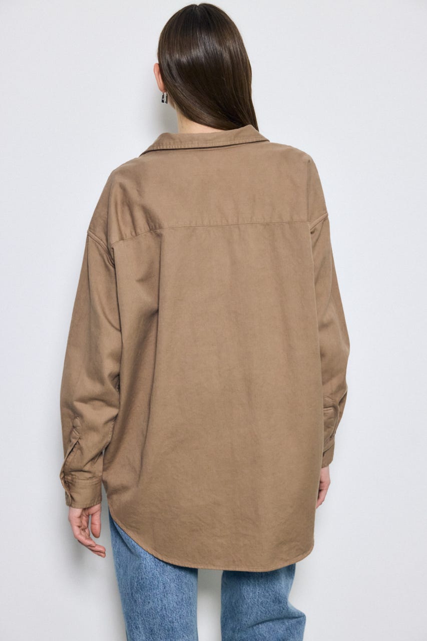 【SS先行アイテム】アーバンリラックスコットンシャツ BEG M