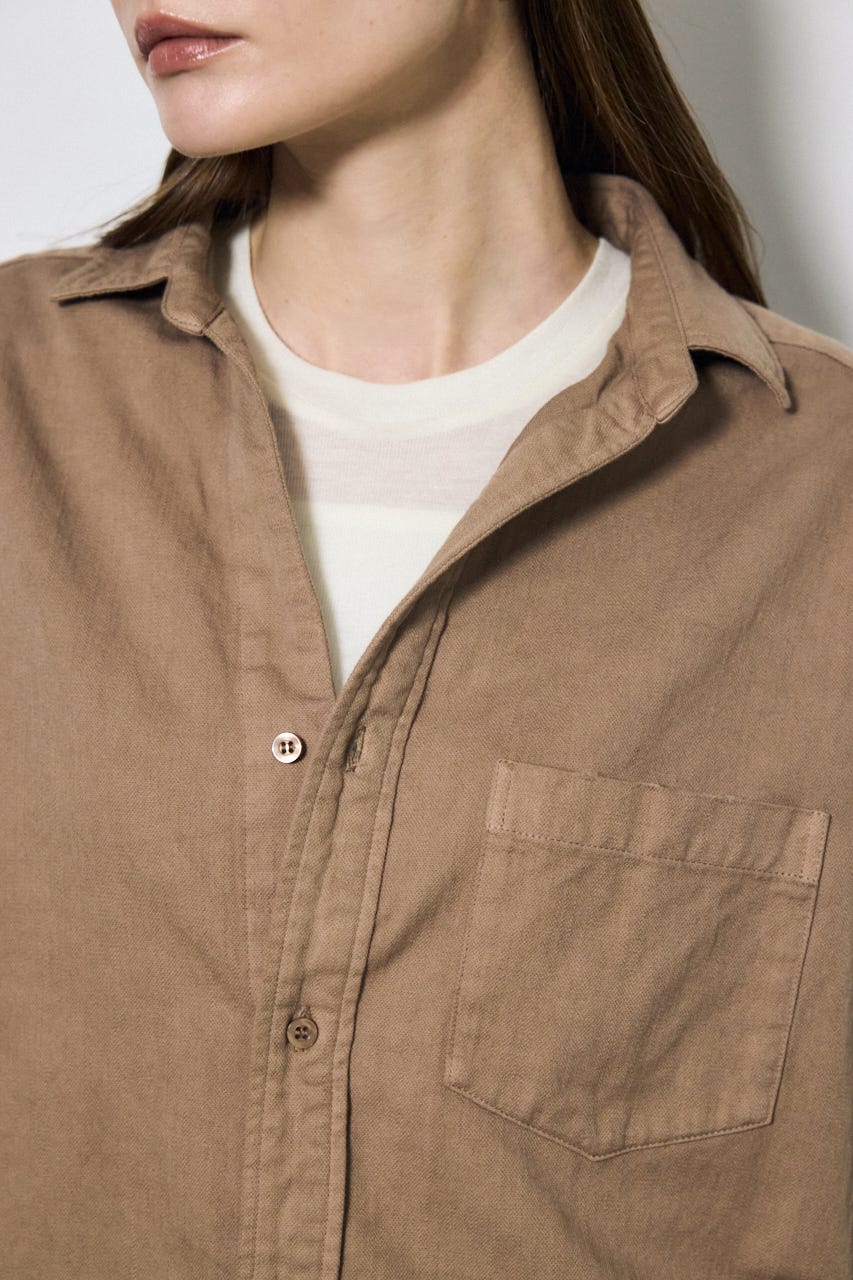 【SS先行アイテム】アーバンリラックスコットンシャツ BEG M